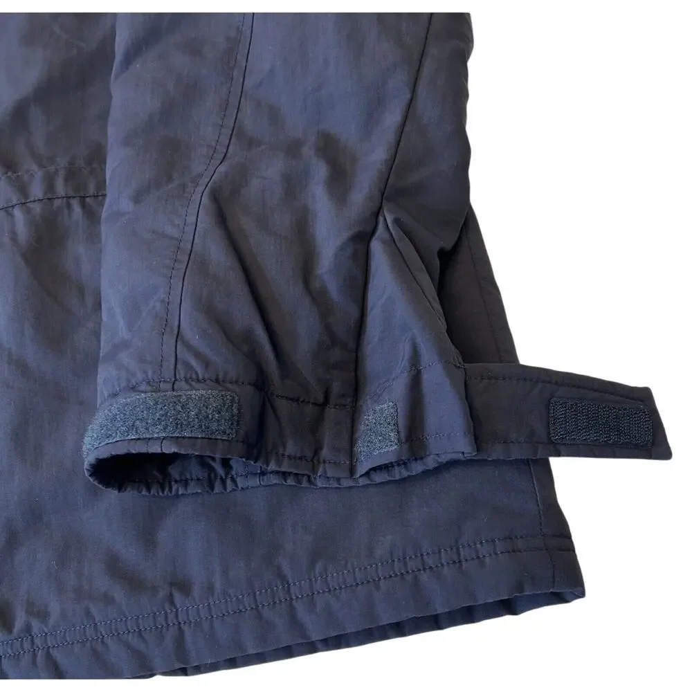 VTG L.L. Bean Coat Men's Blue Winter Hidden Hood Insulated Parka Size M